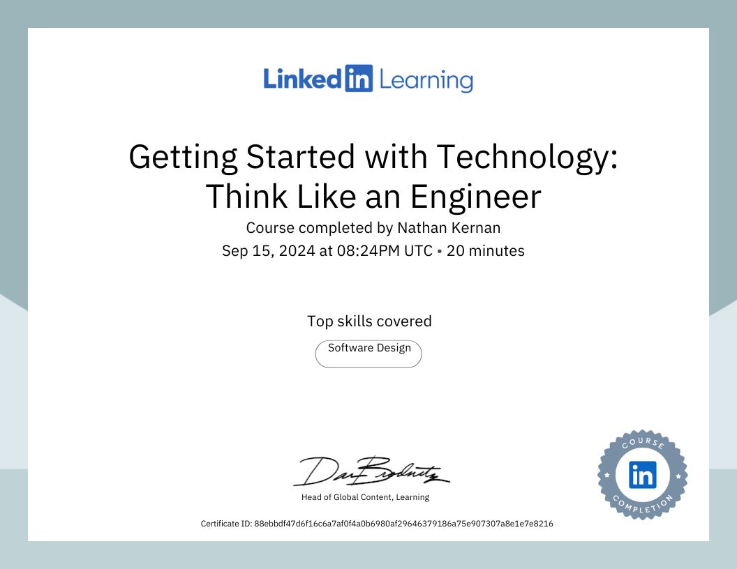 General IT Certificate 1